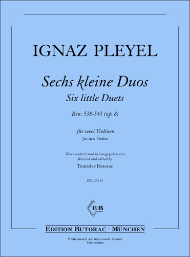 Cover - Ignaz Pleyel, Six little Duets op. 8